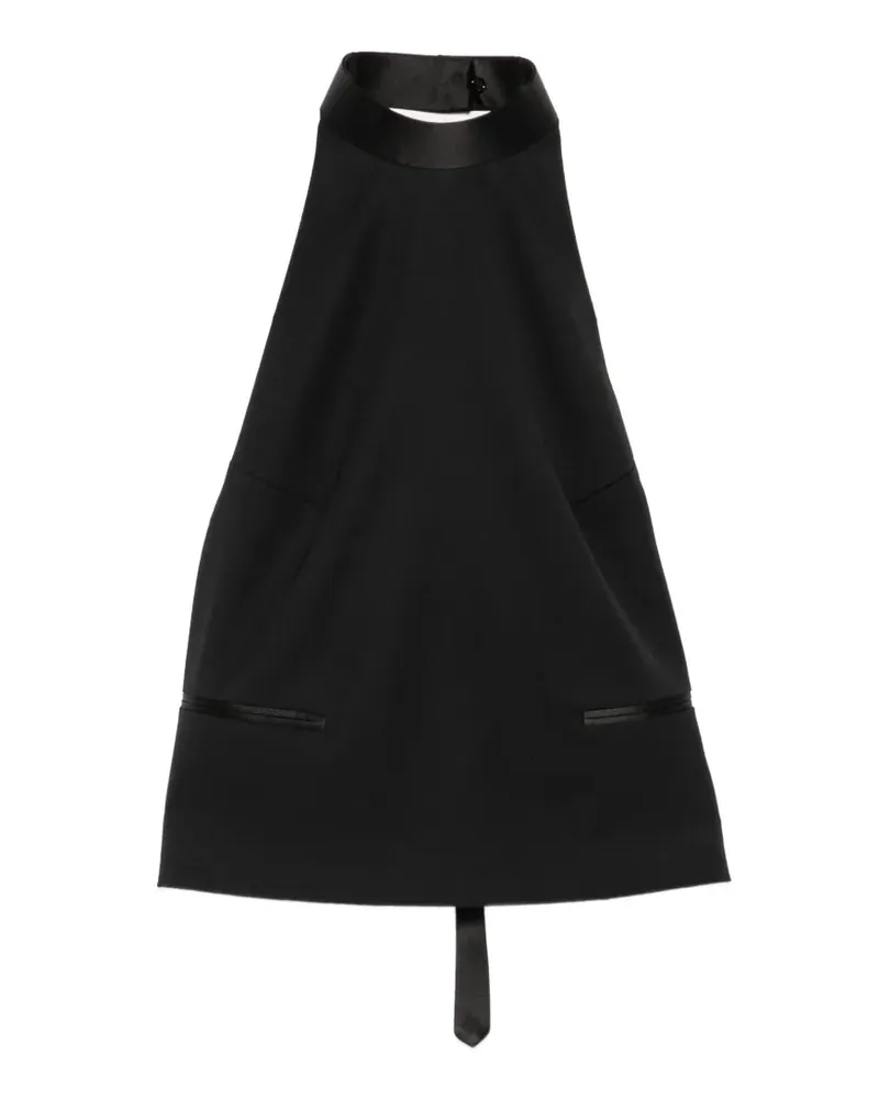 Alexander McQueen halterneck backless top - Schwarz Schwarz