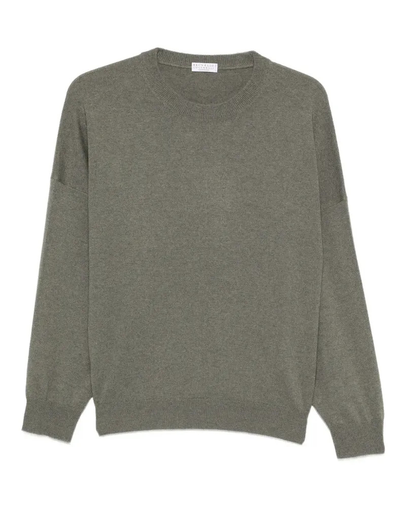 Brunello Cucinelli Pullover mit tiefen Schultern - Grau Grau