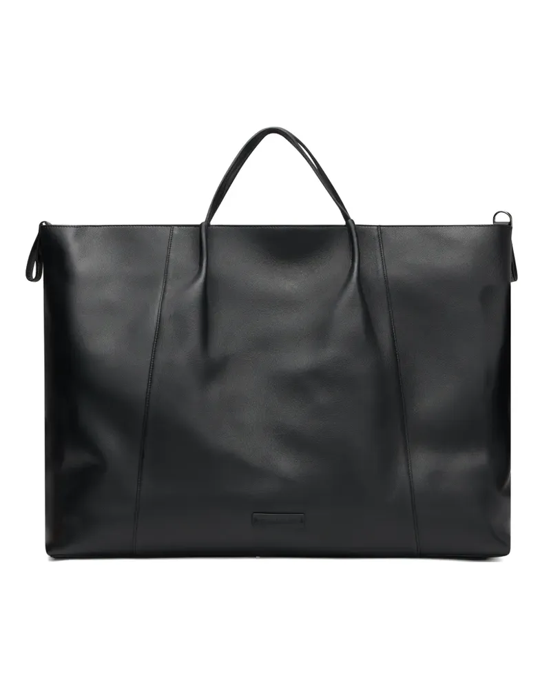 Fabiana Filippi top-handle leather tote bag - Schwarz Schwarz