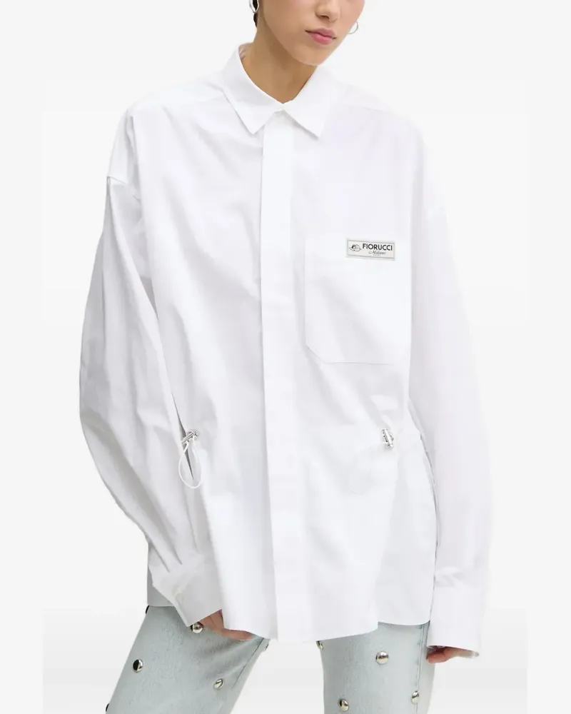 Fiorucci Hemd mit Kordelzug-Patch - Weiß Weiß