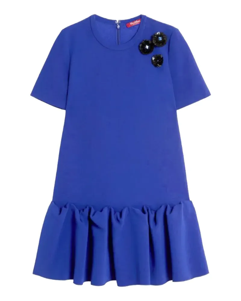 Max Mara Kleid mit Rüschen - Violett Violett
