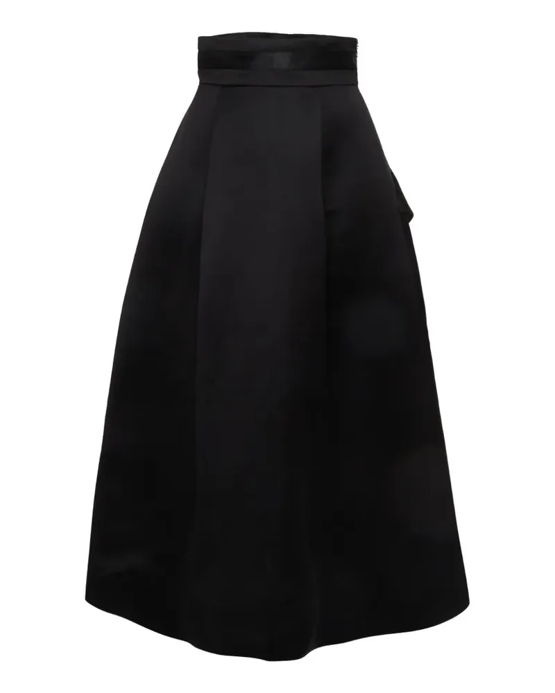 Elisabetta Franchi satin overlay maxi skirt - Schwarz Schwarz