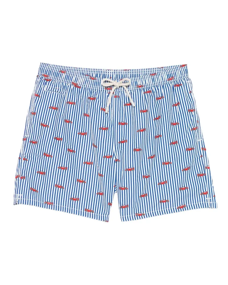 MC2 Saint Barth Lighting Micro Fantasy striped swim shorts - Blau Blau