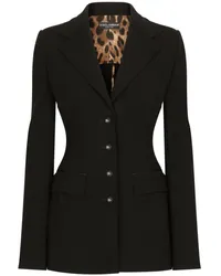 Dolce & Gabbana Einreihiger Blazer Schwarz