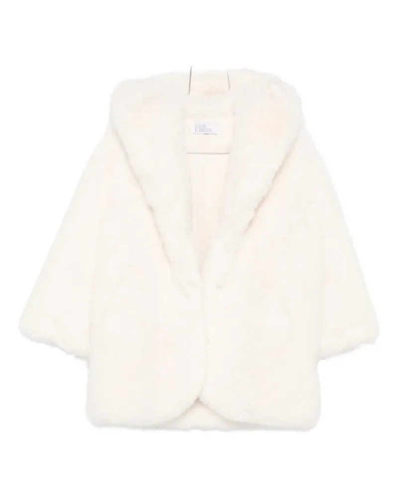 Giuseppe di Morabito faux-fur hooded coat - Weiß Weiß