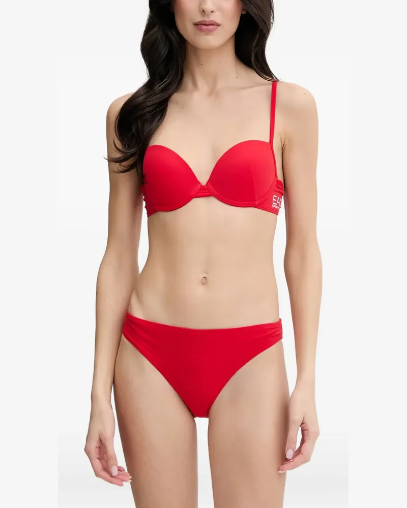EA7 logo-print bikini - Rot Rot