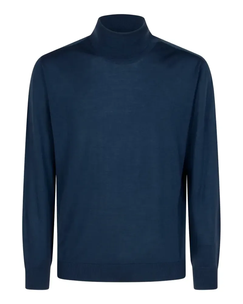 Canali roll-neck long-sleeve sweater - Blau Blau