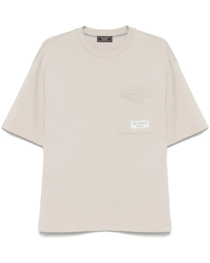 Peserico Klassisches T-Shirt - Nude Nude