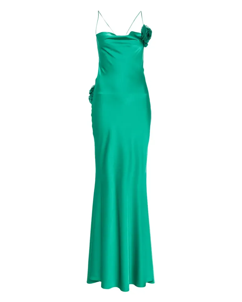 Parlor Maxikleid mit Blumenapplikation - Grün Grün