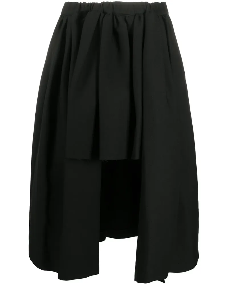 Comme des Garçons Asymmetrischer Rock - Schwarz Schwarz