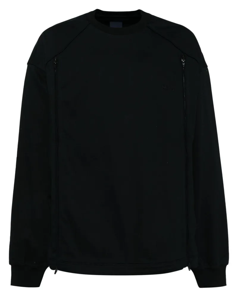 JUUN.J Zweifarbiges Sweatshirt aus Mesh - Schwarz Schwarz
