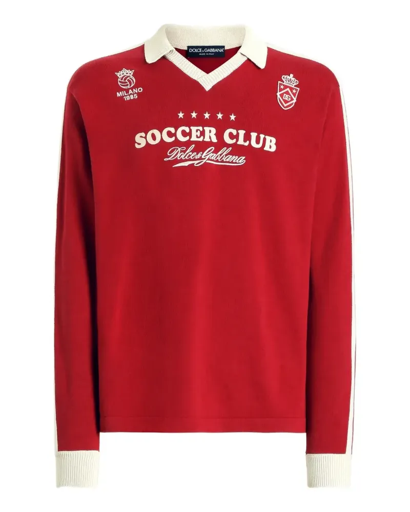 Dolce & Gabbana Klassisches Poloshirt - Rot Rot