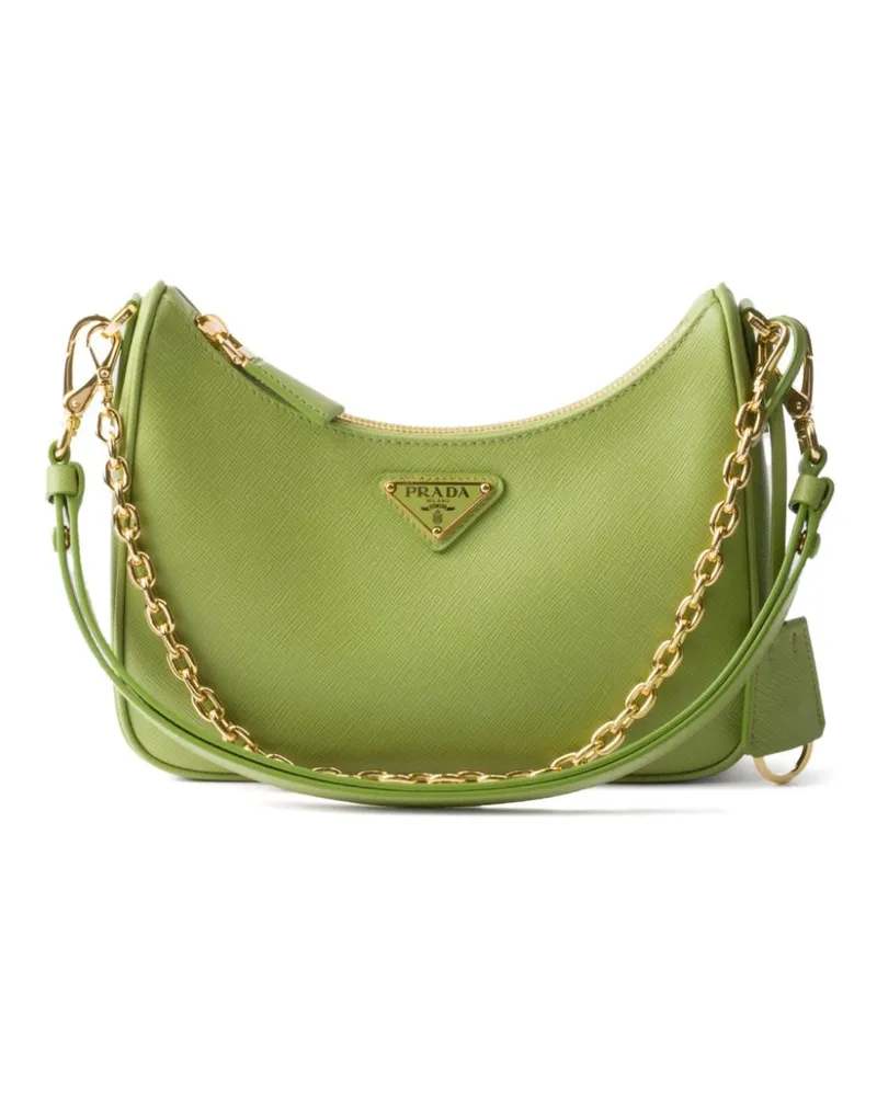 Prada Re-Edition Mini-Tasche aus Saffiano-Leder - Grün Grün