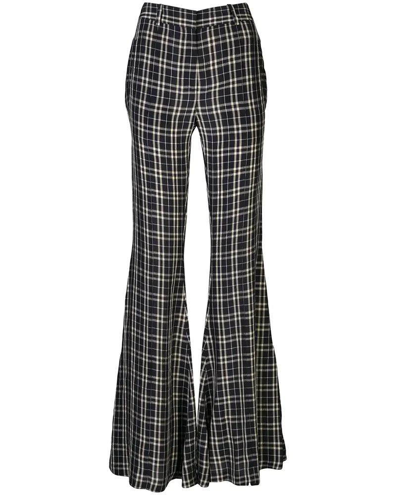 KHAITE Karierte Hose - Blau Blau
