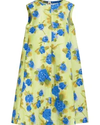 Marni Midikleid mit Blumen-Print Gelb