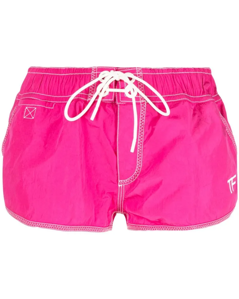 Tom Ford Shorts mit Logo-Print - Rosa Rosa