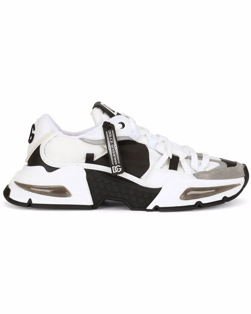 Dolce & Gabbana Airmaster Sneakers mit Kontrasteinsätzen - Weiß Weiß