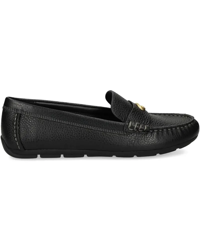 Coach Loafer mit Logo-Schild - Schwarz Schwarz
