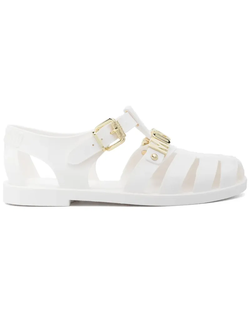 Moschino Sandalen mit Logo - Weiß Weiß