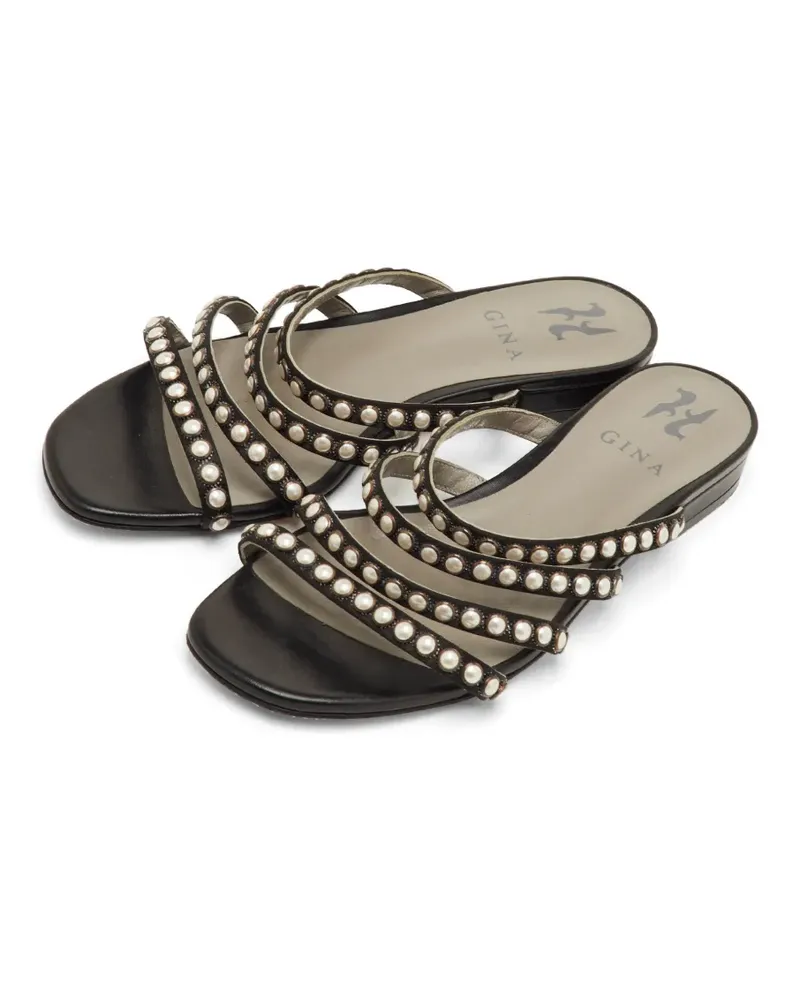 Gina strappy embellished sandals - Schwarz Schwarz