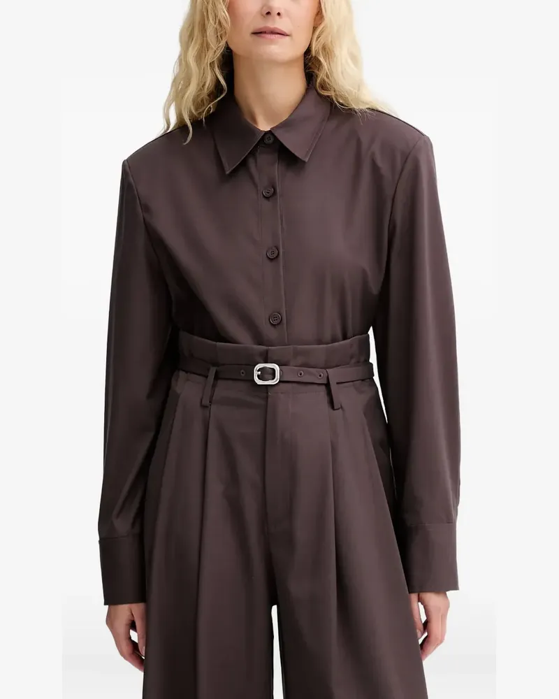 Isabelle Blanche Klassisches Hemd - Braun Braun