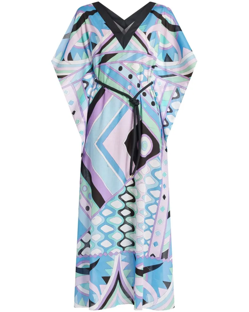 Emilio Pucci Kleid mit geometrischem Print - Blau Blau