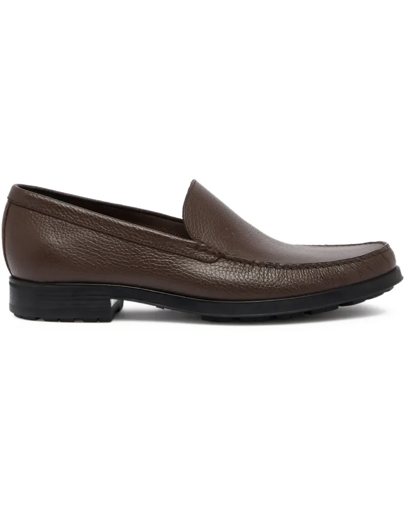 Bally Odeny Loafer aus gekörntem Leder - Braun Braun