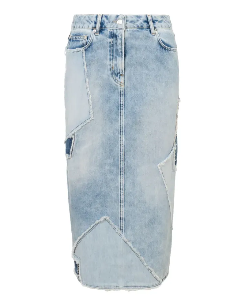 Moschino Jeansrock im Patchwork-Look - Blau Blau