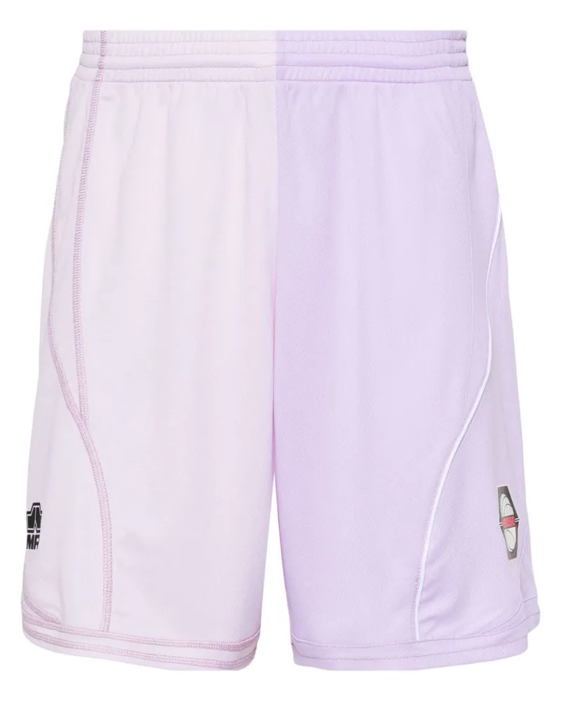 Martine Rose Half and Half Fußballshorts - Violett Violett