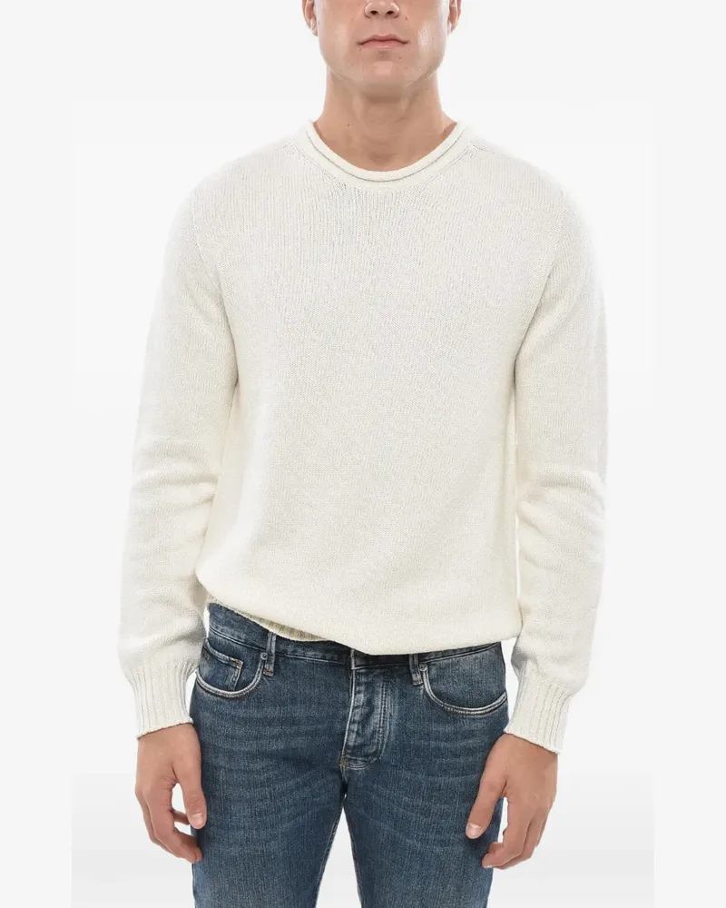 Malo Pullover mit Rundhalsausschnitt - Weiß Weiß