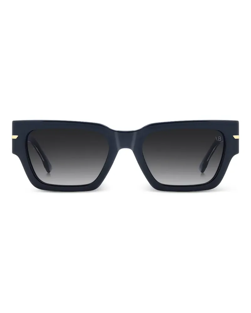 Victoria Beckham Sonnenbrille mit eckigem Gestell - Blau Blau