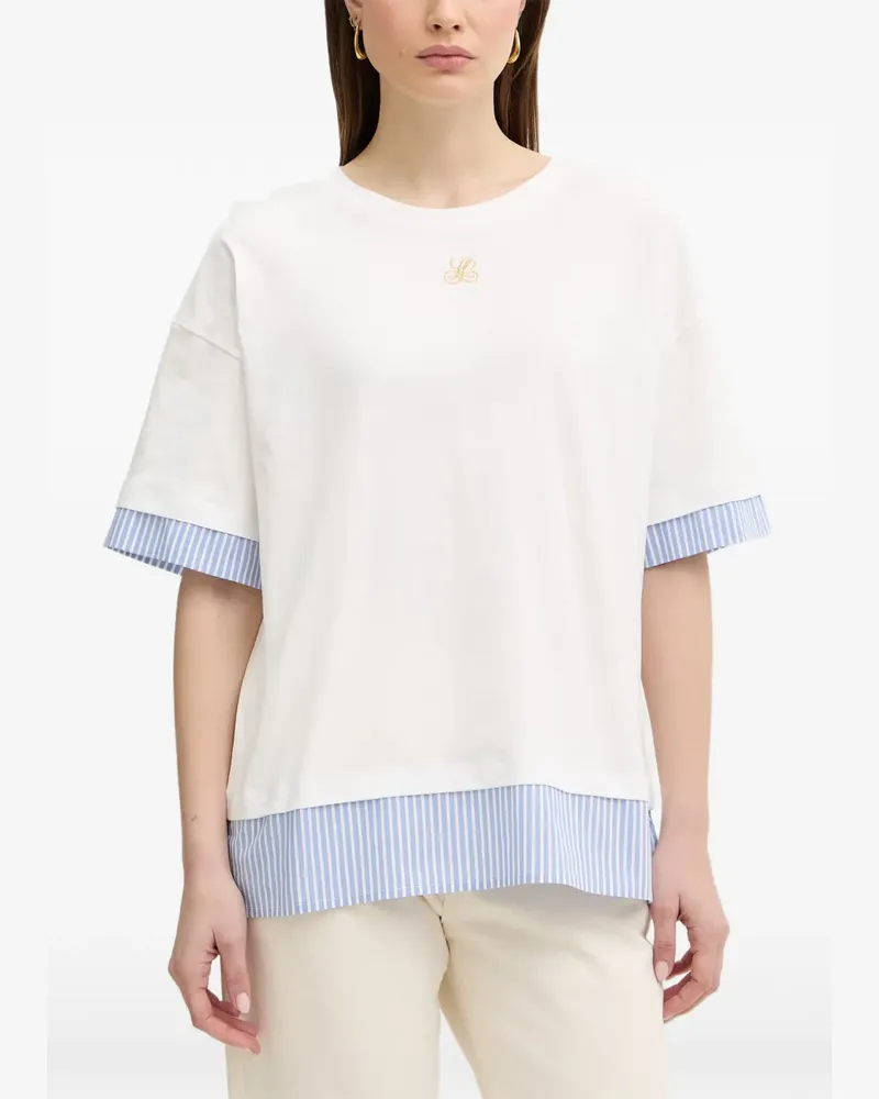 Luisa Spagnoli Klassisches T-Shirt - Weiß Weiß