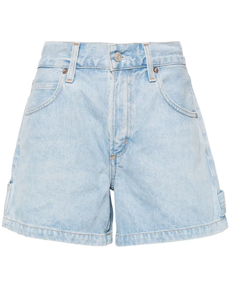 AGOLDE Magda Jeans-Shorts Blau