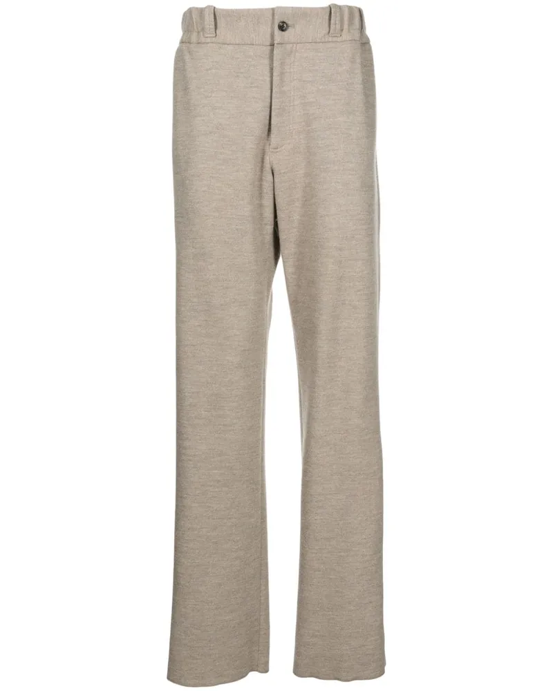 Lanvin Straight-Leg-Hose mit hohem Bund - Braun Braun