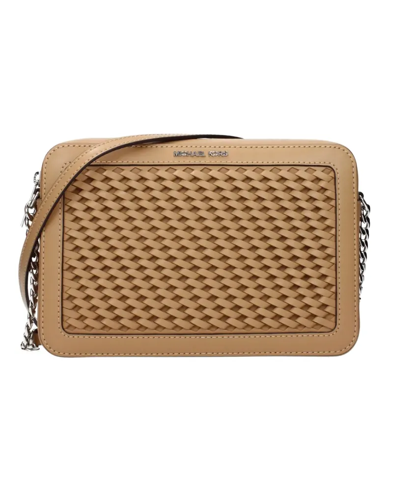 Michael Kors large Jet Set leather crossbody bag - Nude Nude