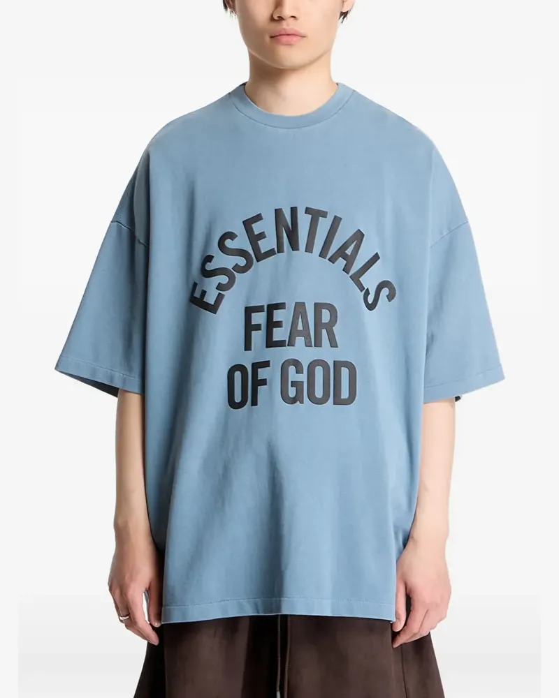 Fear of God Campus T-Shirt mit Logo-Print - Blau Blau