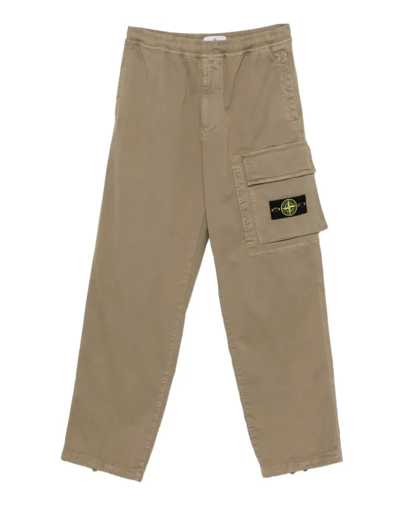 Stone Island logo-patch cargo pants - Nude Nude