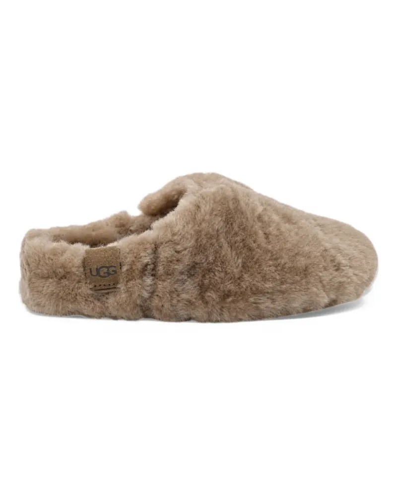 UGG Elea fluffed slip-ons - Braun Braun