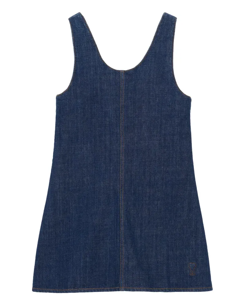 AMI Paris Klassisches Jeans-Minikleid - Blau Blau