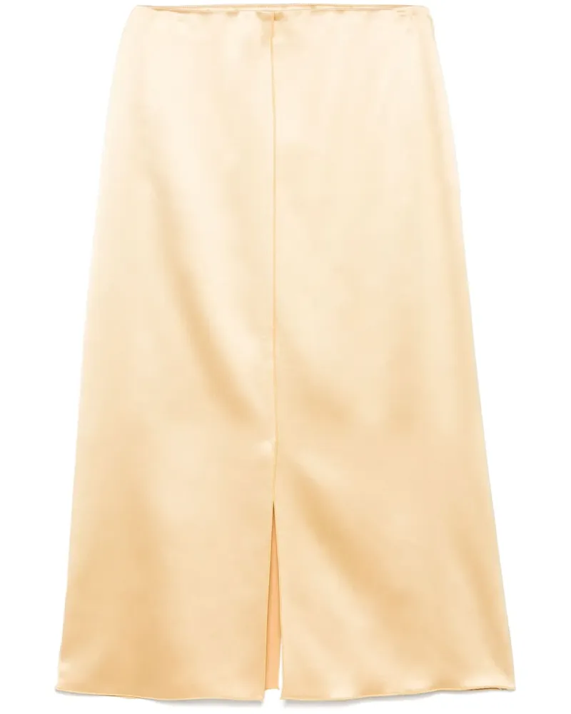 Altuzarra Midirock aus Satin - Gelb Gelb