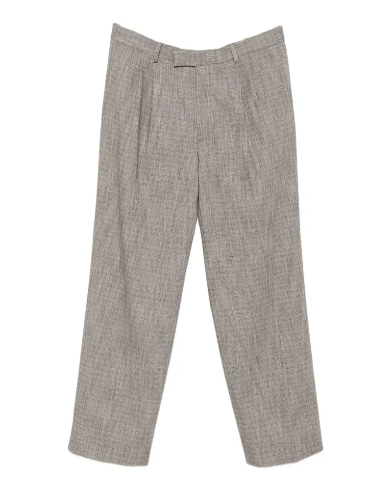 Karl Lagerfeld pleated-design trousers - Braun Braun