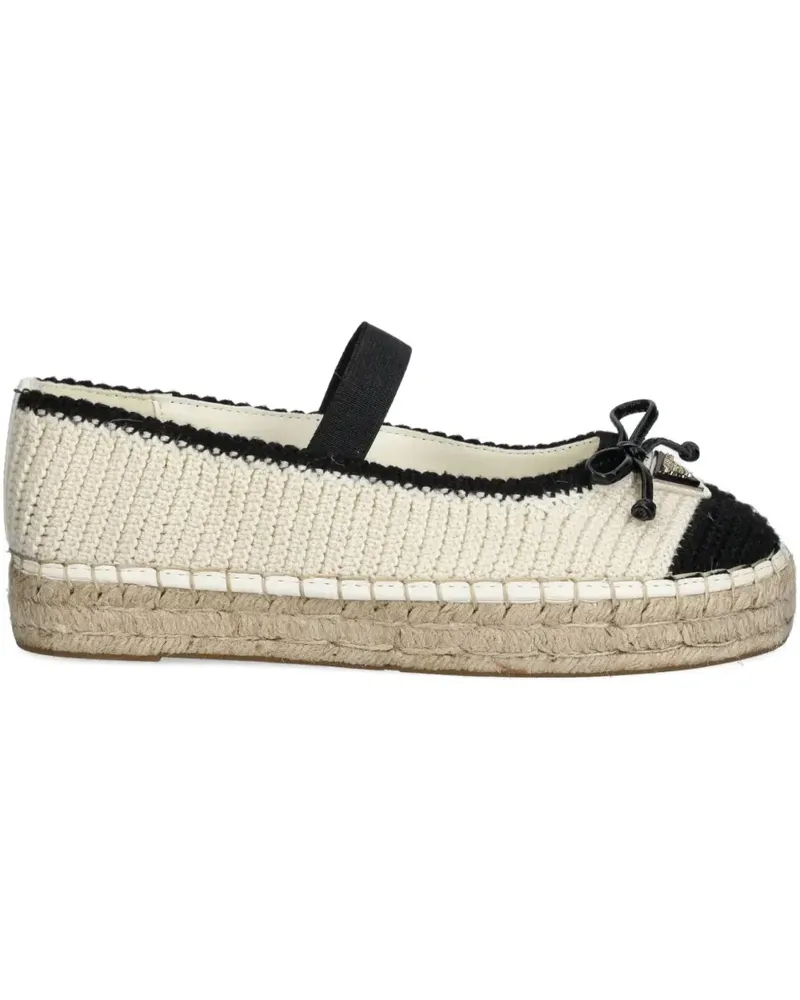 Guess Geflochtener Espadrilles - Weiß Weiß
