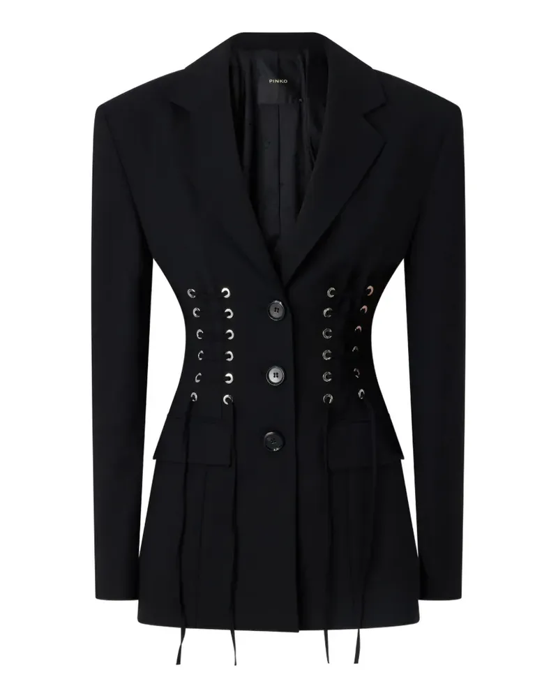 Pinko Blazer mit Schnürung - Schwarz Schwarz