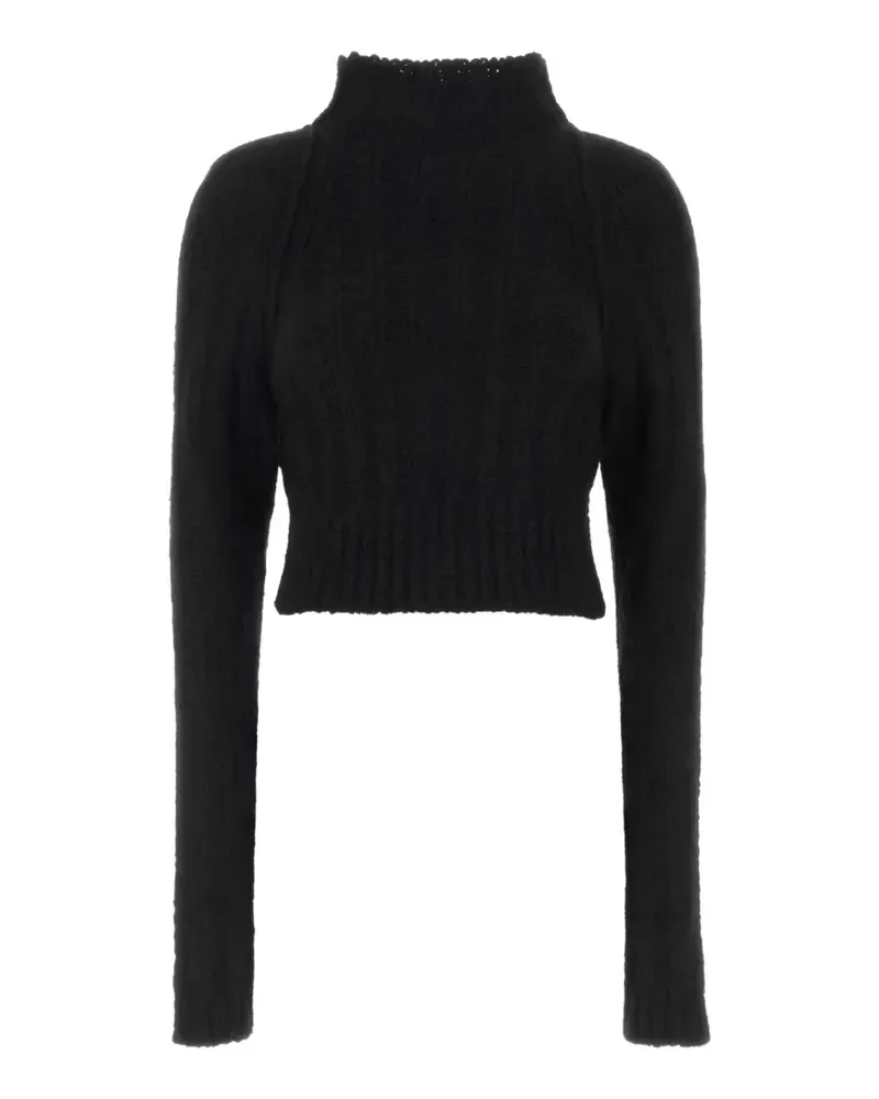 Rick Owens Cropped-Top - Schwarz Schwarz