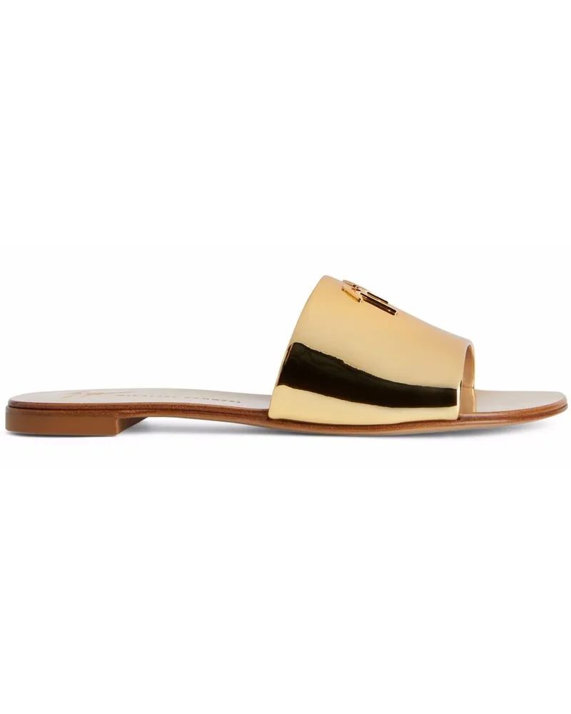 Giuseppe Zanotti Sandalen im Metallic-Look - Gold Gold