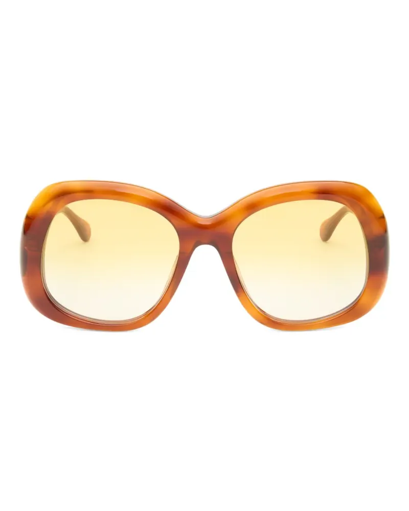 Simon Miller x Delarge Faro oversized-frame sunglasses - Braun Braun