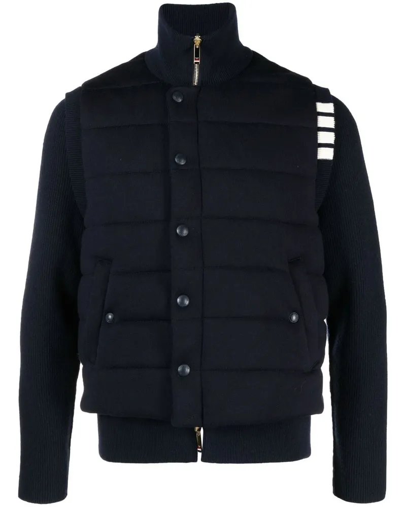 Thom Browne Gefütterte Jacke mit Druckknöpfen - Blau Blau