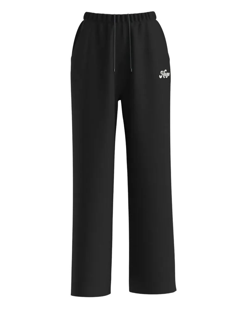 HUGO BOSS Jogginghose mit Logo-Applikation - Schwarz Schwarz