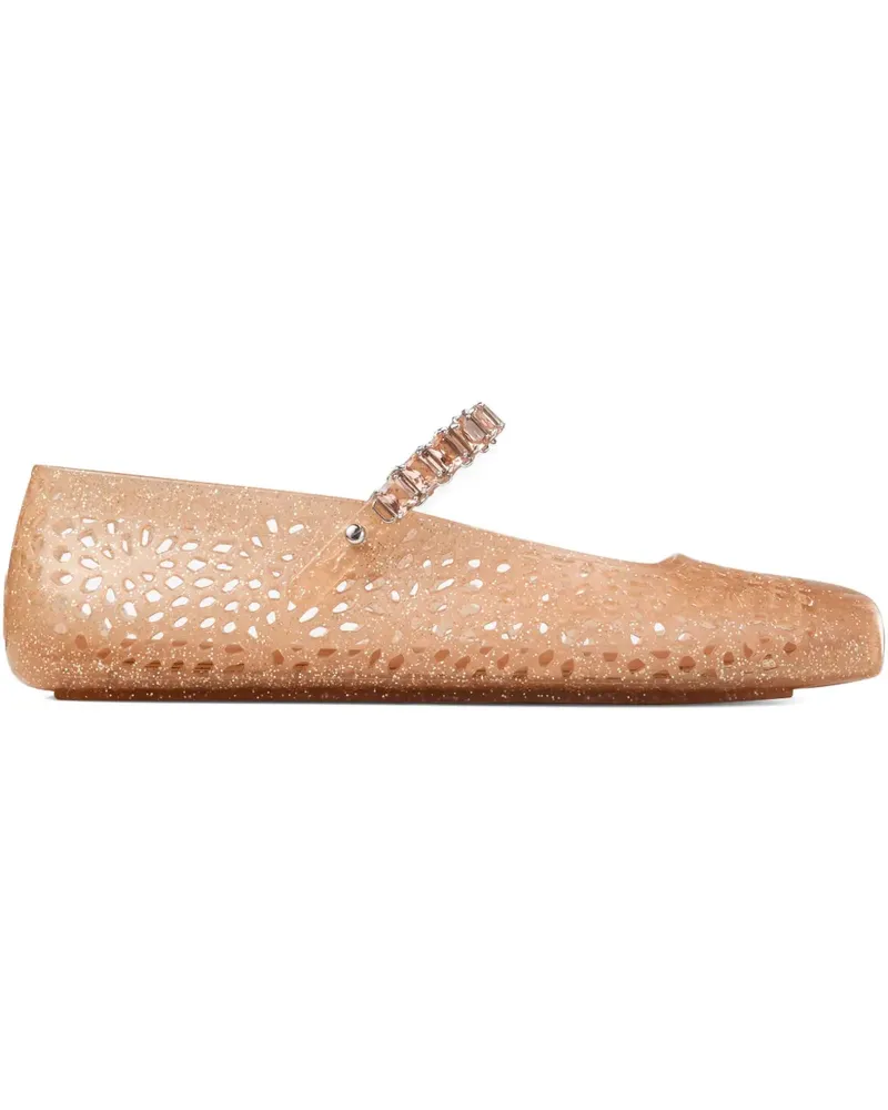 Jimmy Choo Jelly Ballerinas - Nude Nude