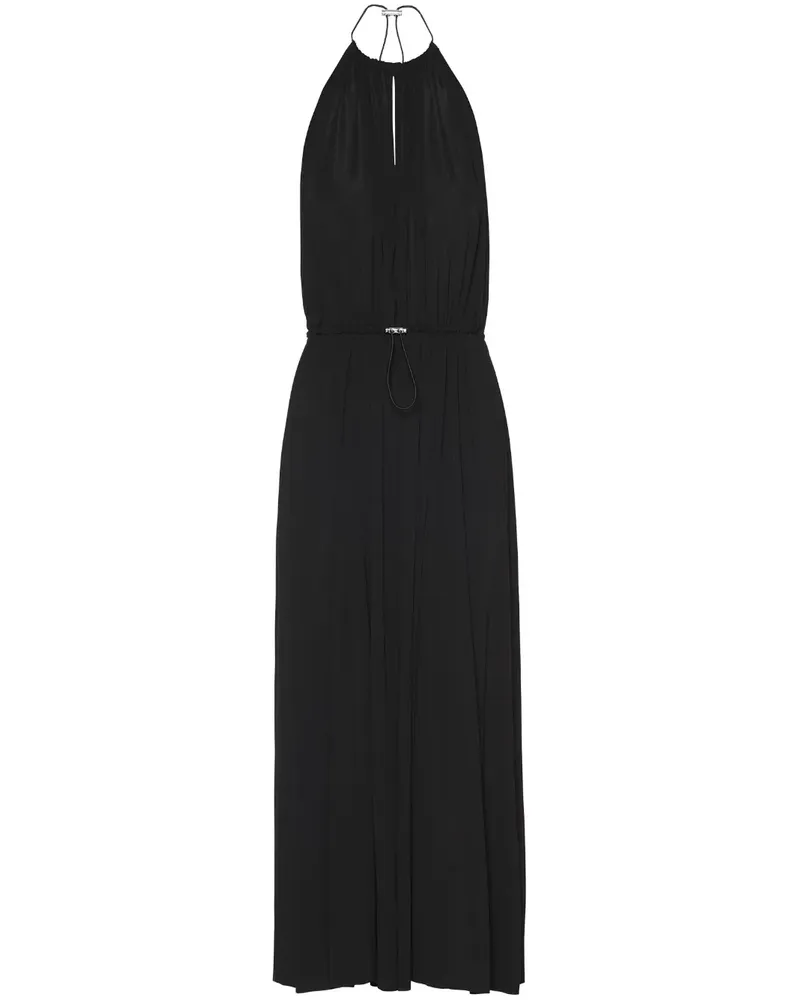 Miu Miu Organzine Neckholder-Kleid - Schwarz Schwarz